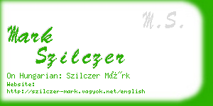 mark szilczer business card